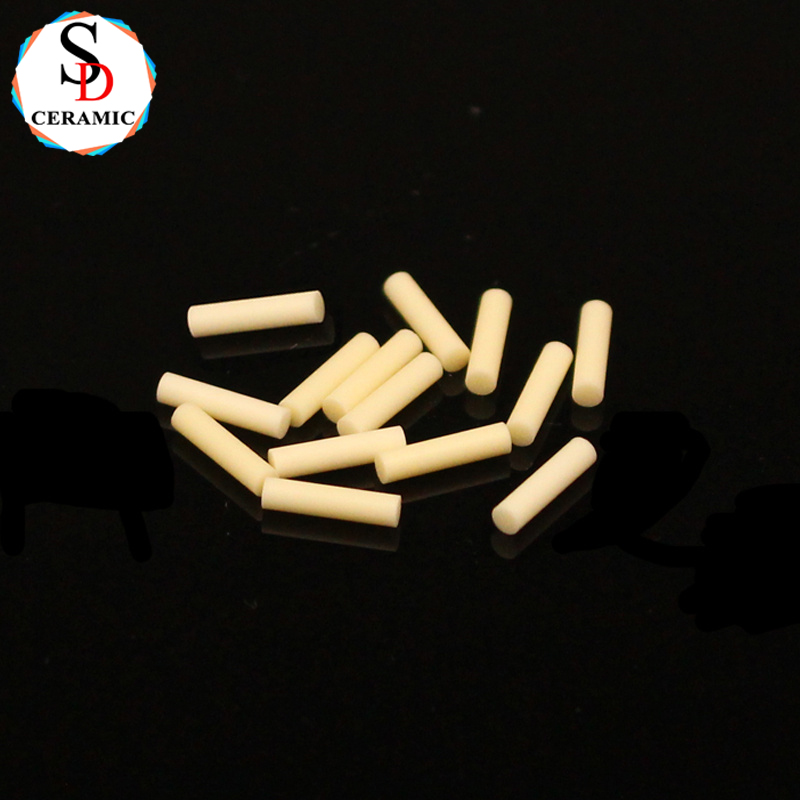 95% 99% Alumina Ceramic Shaft, Alumina Ceramic Fine Rod Small Diameter