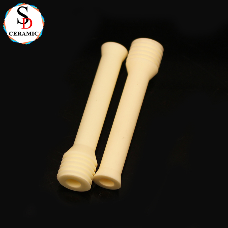 Manufactory Refractory Customized Alumina Ceramic Thread Rod Insulator Long Bar