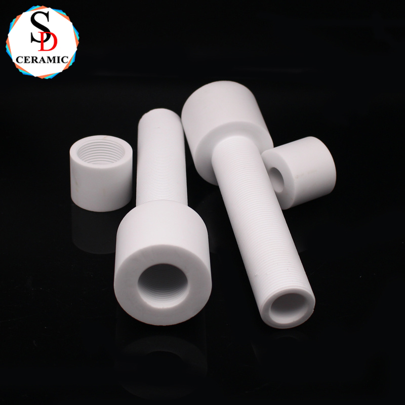 Wear-Resistant 95 Alumina Ceramic Screw Insulator Bolt