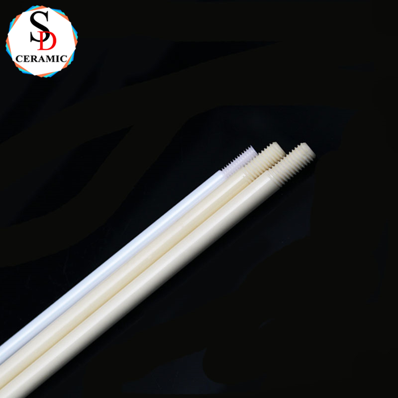 Wear-Resistant Zirconia ZrO2 Rod Threaded Ceramic Rod