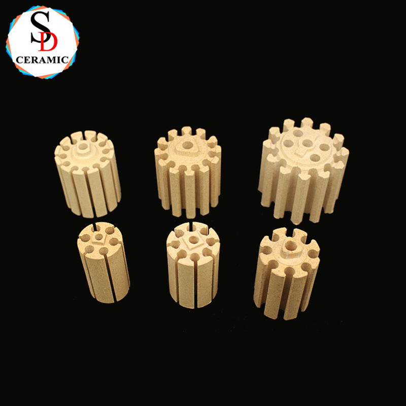 Heat Resistance Electrothermal Element Cordierite Ceramic Core For Bobbin Heater