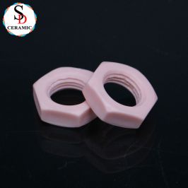 Pink 95 Alumina Ceramic Nut Al2O3 Ceramic Nut