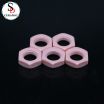 Pink 95 Alumina Ceramic Nut Al2O3 Ceramic Nut