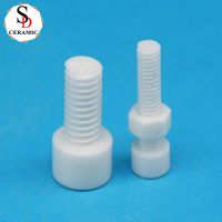 High Hardness Zro2 Insulator Zirconia Ceramic Screw And Ceramic Nut