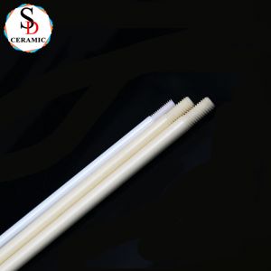 Custom Processing Industrial Zirconia Ceramic Rod Threaded Ceramic Rod