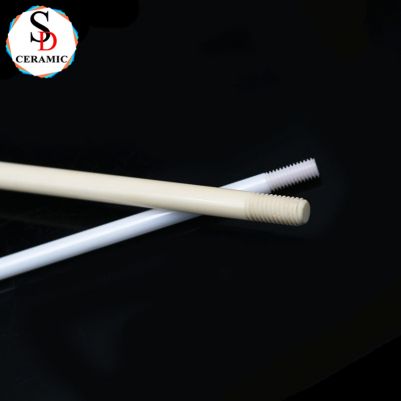 Custom Processing Industrial Zirconia Ceramic Rod Threaded Ceramic Rod